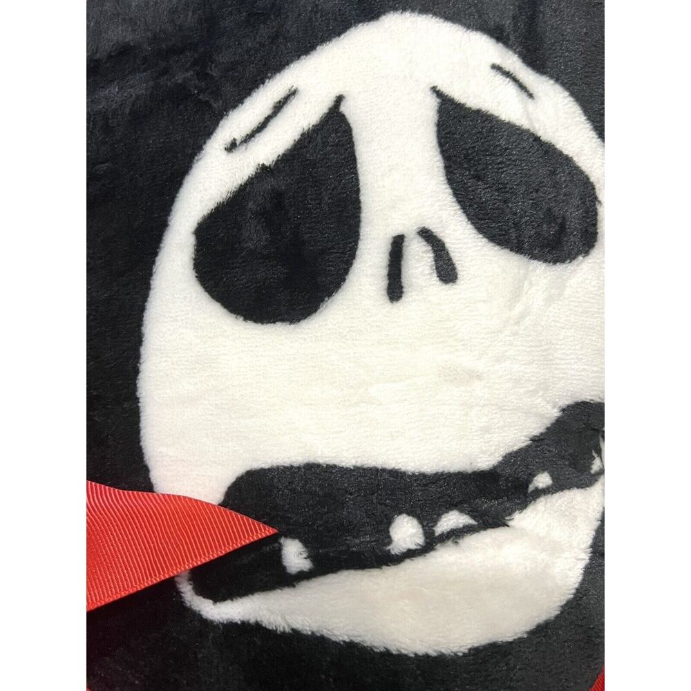 Jack Skellington Full Queen Fleece Bed Blanket 90” X 90” Christmas Santa Hat - Picture 4 of 12